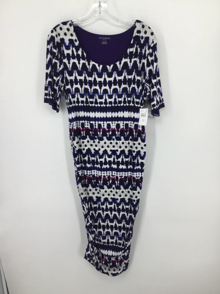 A Pea In The Pod Size L Rayon Blend Dress - Maternity