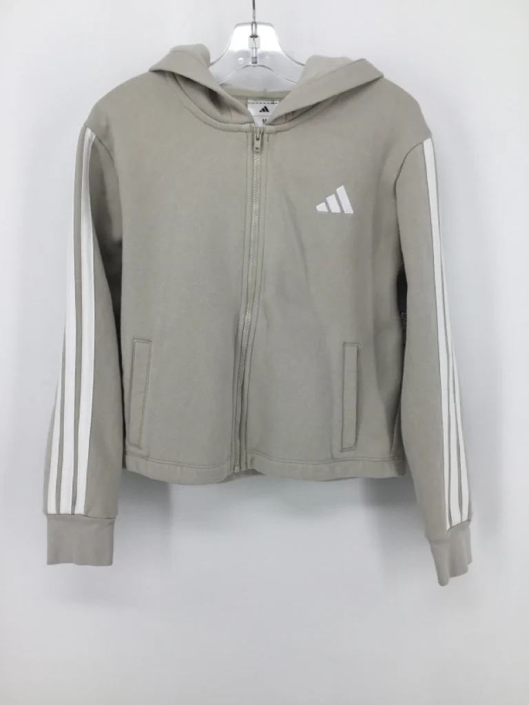 Adidas Child Size 10 Tan Hoodie - girls