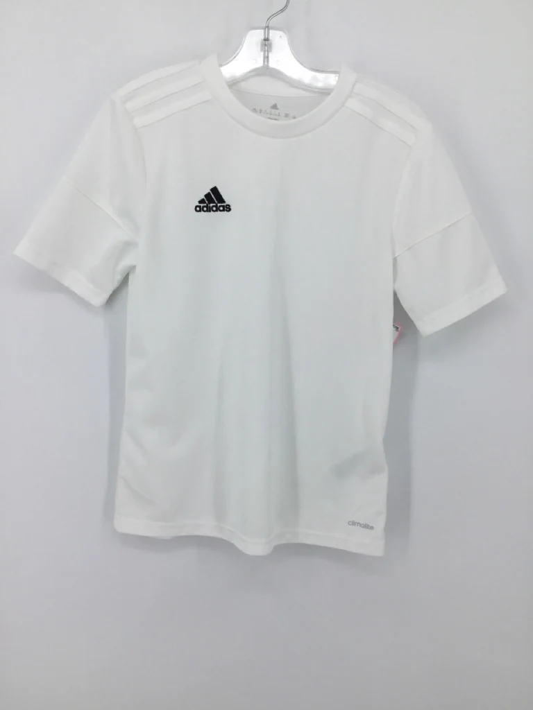 Adidas Child Size 10 White Solid T-shirt - boys