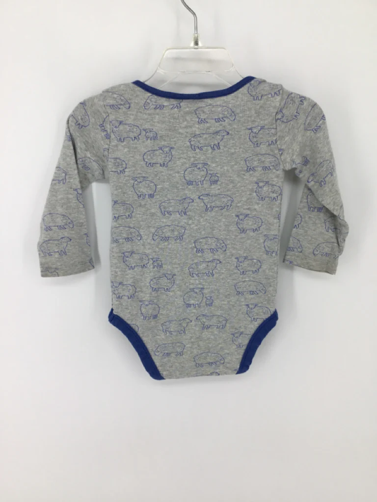 Baby Boden Child Size 6-12 Months Gray Onesie - Image 2