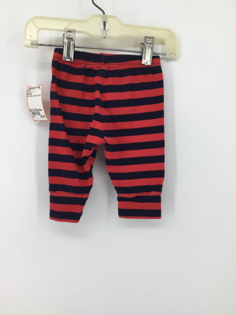 Baby Gap Child Size 0-3 Months Red Stripe Pants - boys - Image 2