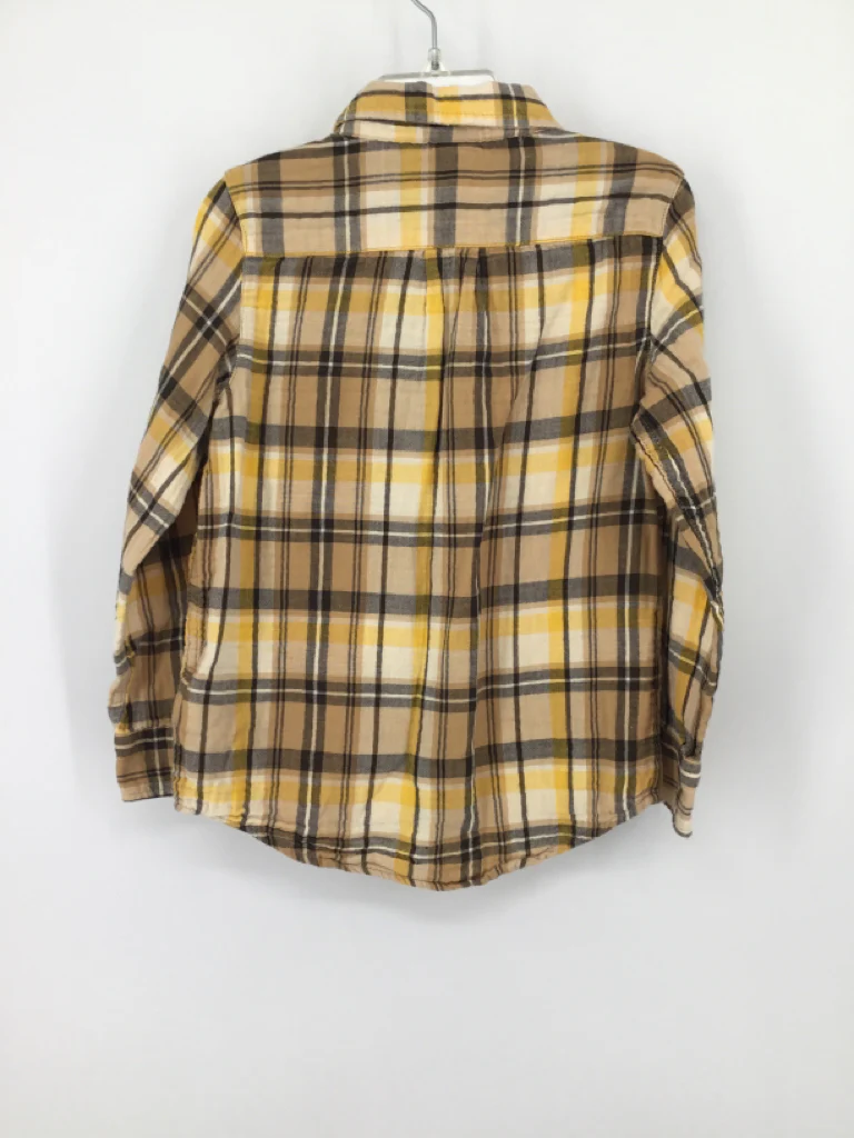 Baby Gap Child Size 5 Yellow Plaid Shirt - boys - Image 2