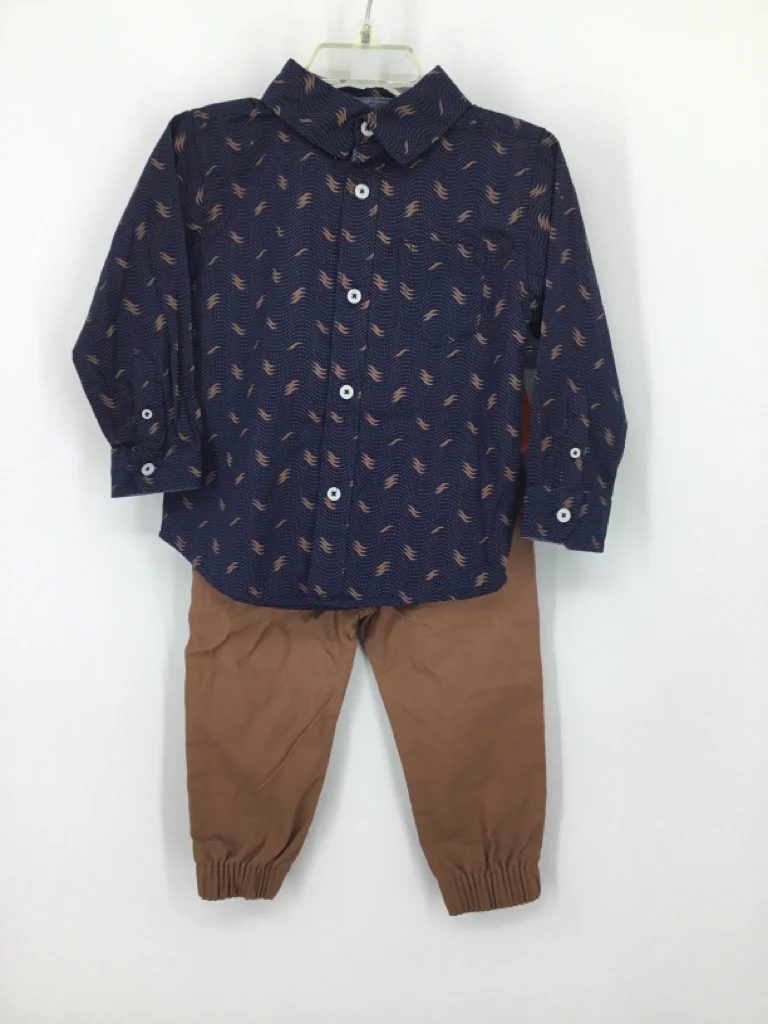 Ben Sherman Child Size 18 Months Navy Print Outfit - boys