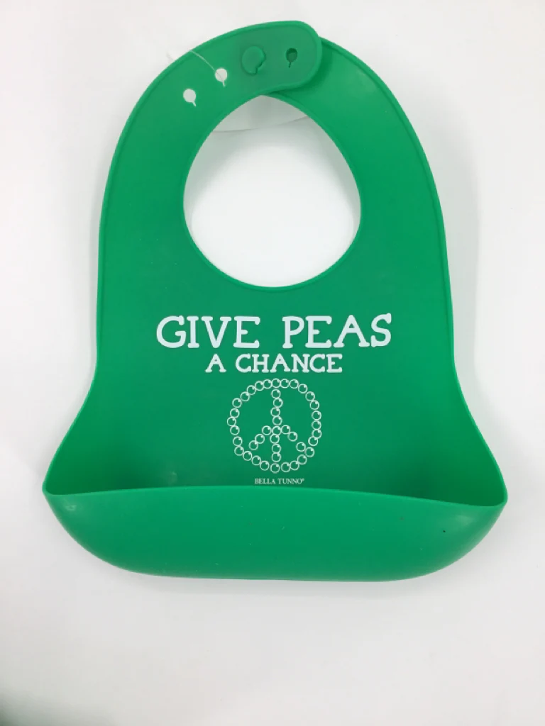 Bella Tunno Green Silicone Bib