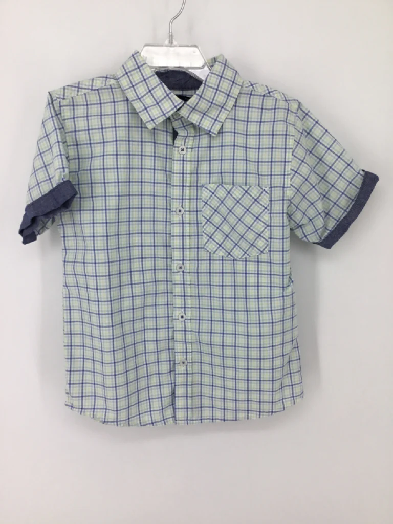 Ben Sherman Child Size 5 Blue Plaid Shirt - boys