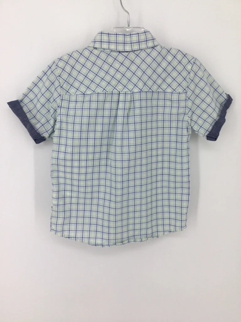 Ben Sherman Child Size 5 Blue Plaid Shirt - boys - Image 2