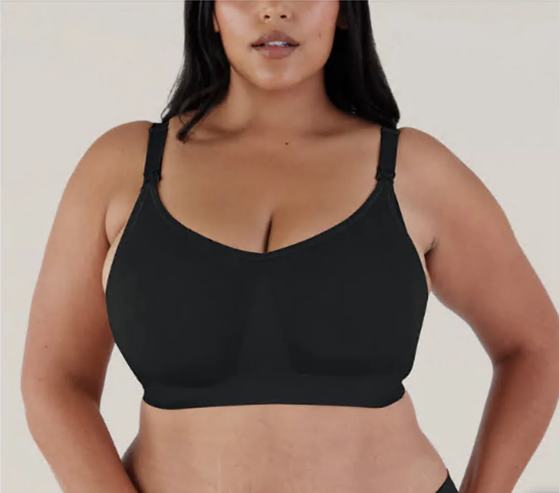 Plunge Full Cup Bra Size Range Medium-FC Black Wireless - Image 4