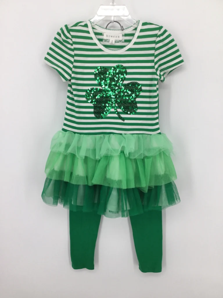 btween Child Size 5 Green St Patricks Outfit