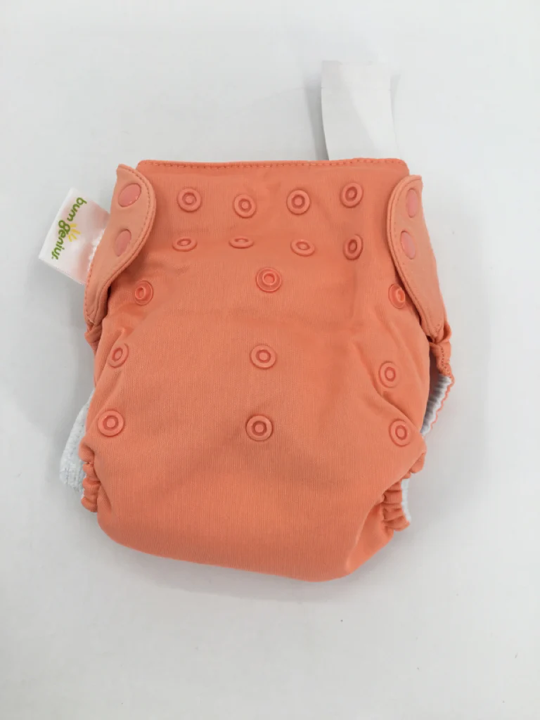 Bum Genius Child Size One Size Peach Solid Free Time Cloth Diaper