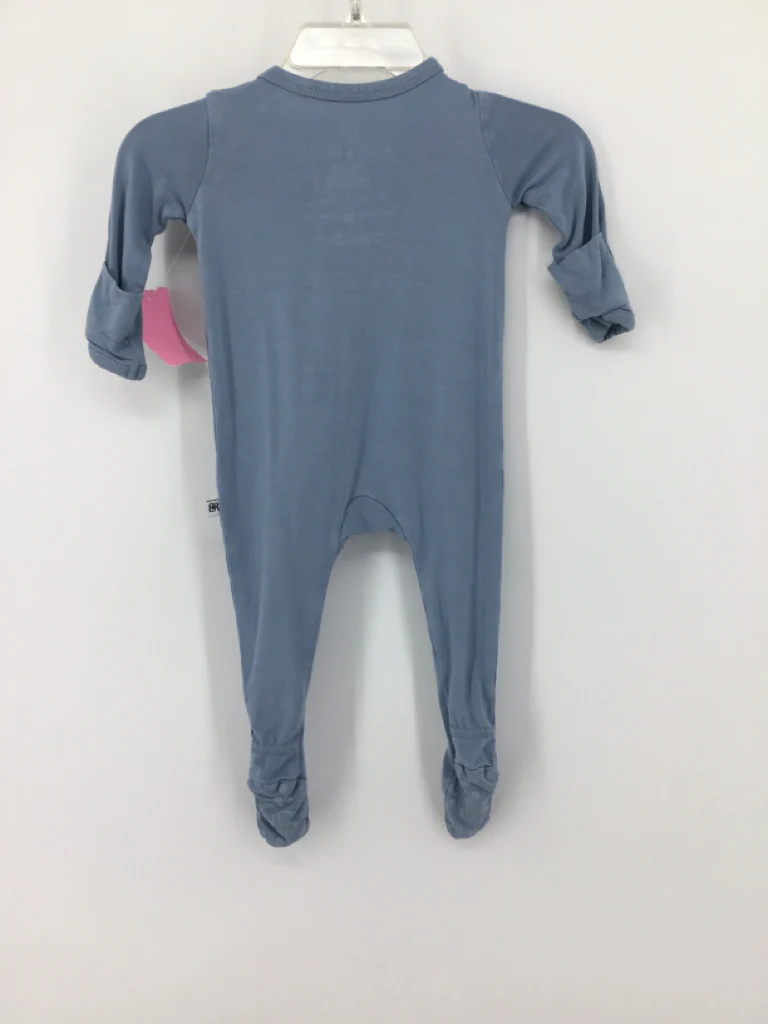 Bums & Roses Child Size Preemie Blue Sleepers - Image 2