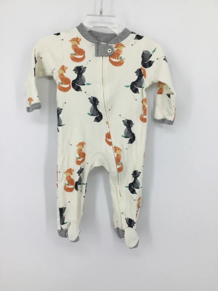 Burt's Bees Baby Child Size 0-3 Months White Sleepers