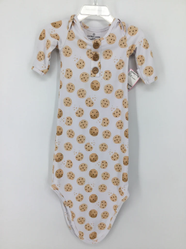 Caden Lane Child Size 0-3 Months White Sleepers