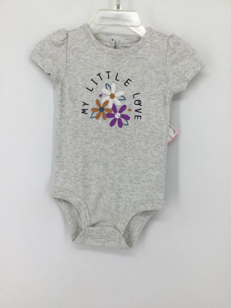 Carter's Child Size 12 Months Gray Onesie