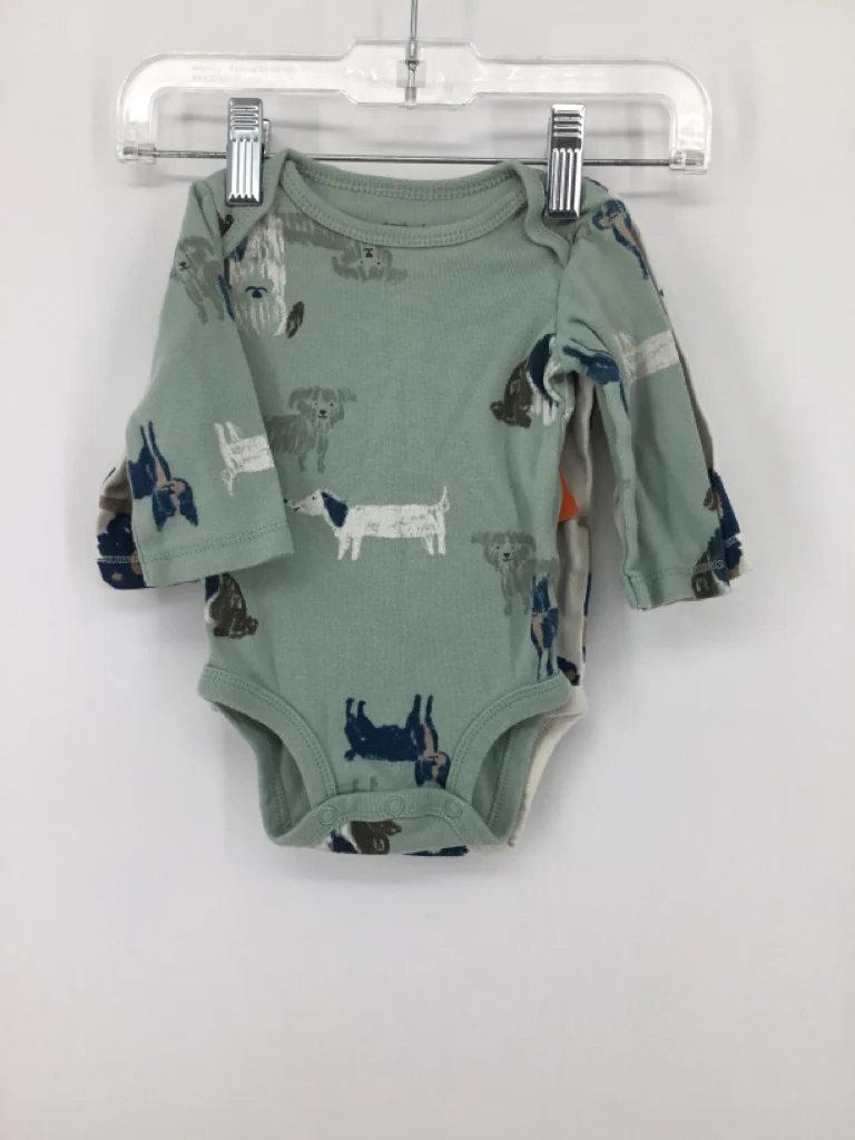 Carter's Child Size 3 Months Green Onesie