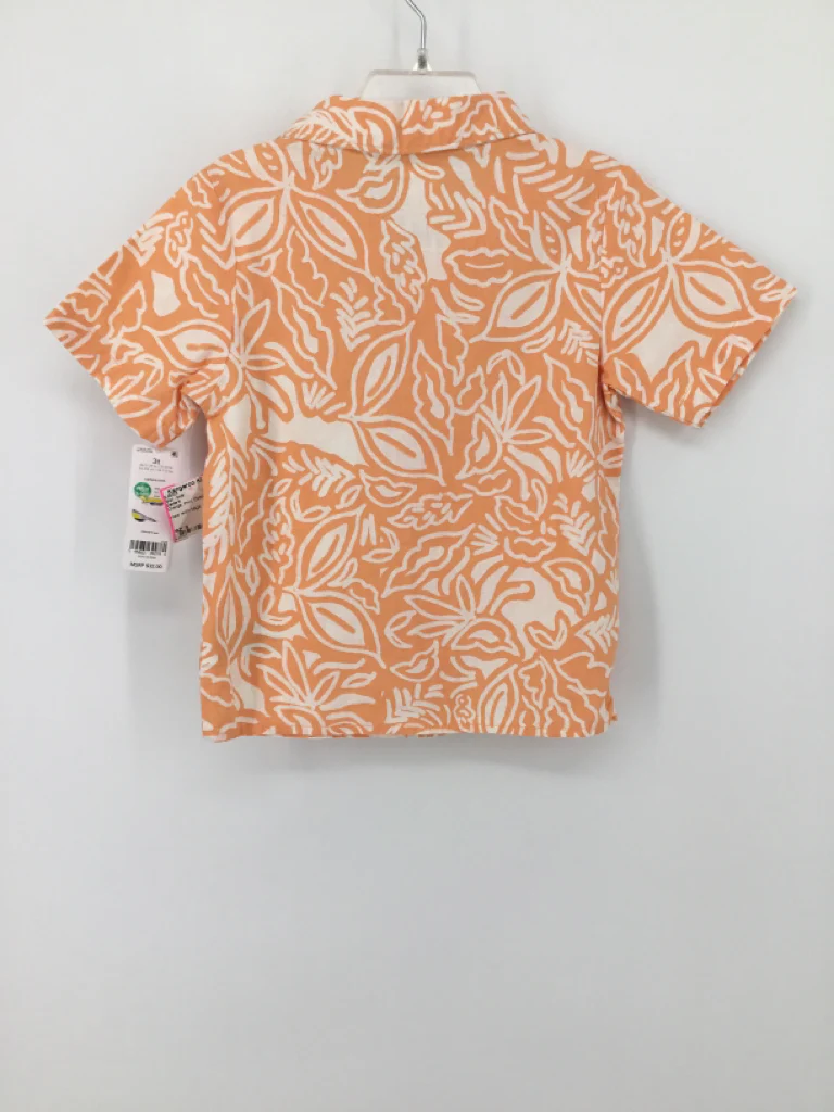 Carter's Child Size 3 Orange Print Shirt - boys - Image 3