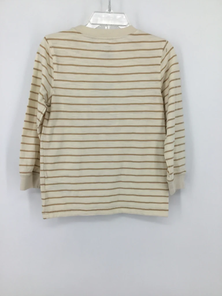 Carter's Child Size 3 Tan Stripe T-shirt - boys - Image 2