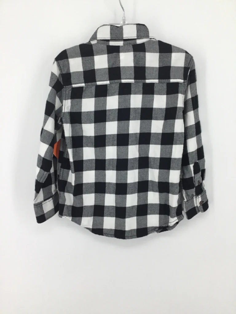 Carter's Child Size 4 Black Checkered Shirt - boys - Image 2