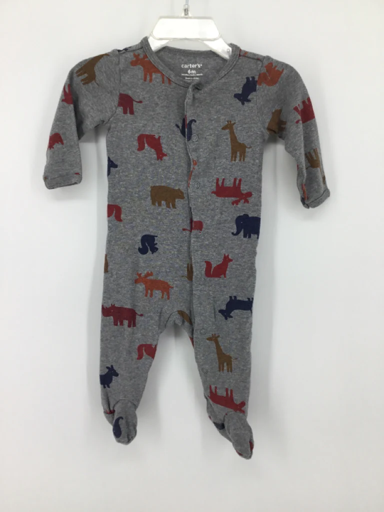 Carter's Child Size 6 Months Gray Sleepers