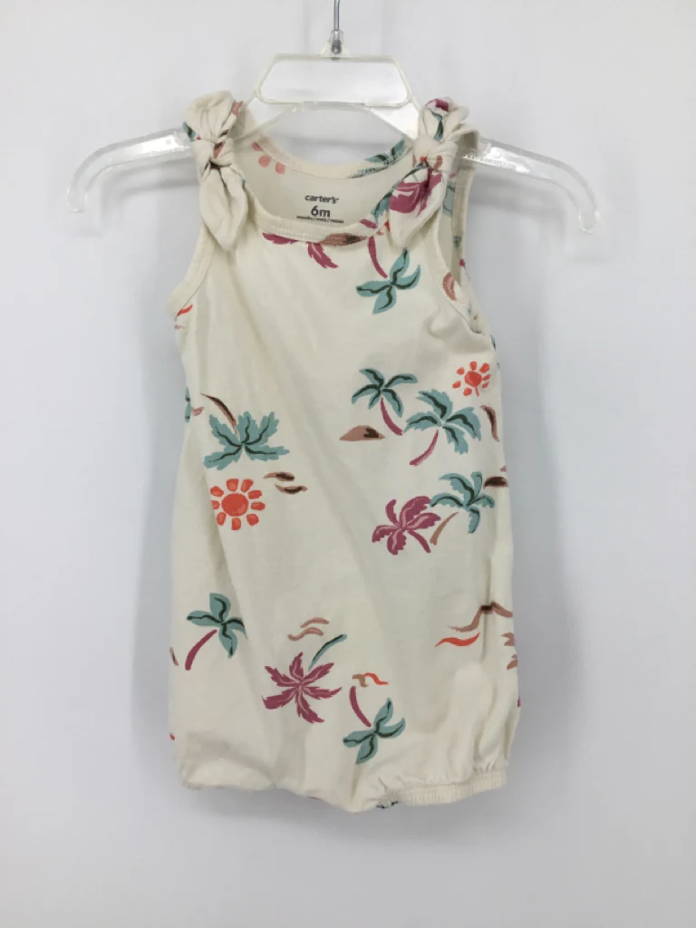 Carter's Child Size 6 Months White Outfit - girls