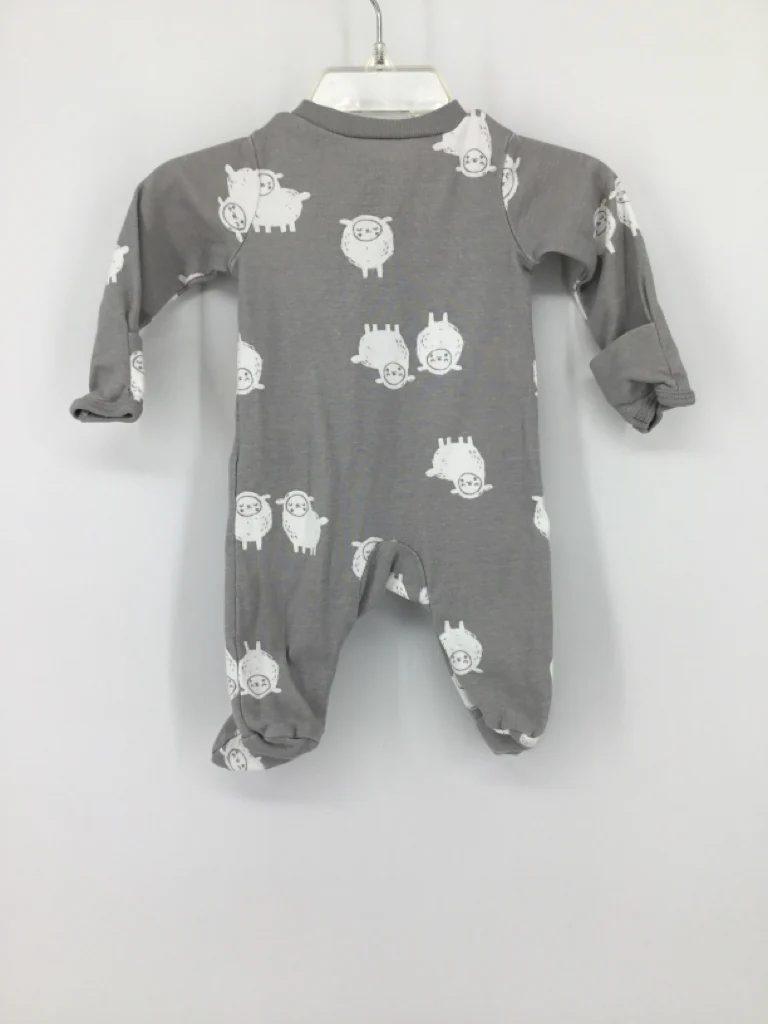 Carter's Child Size Newborn Gray Sleepers - Image 2
