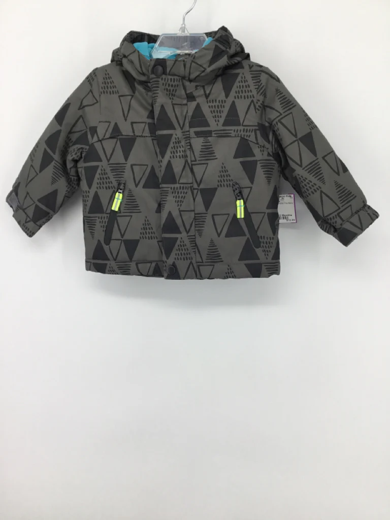 Cat & Jack Child Size 12 Months Gray Pinstripe Outerwear - boys