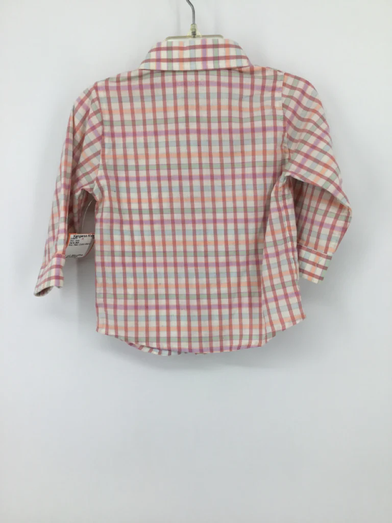 Cat & Jack Child Size 12 Months Pink Plaid Shirt - boys - Image 2