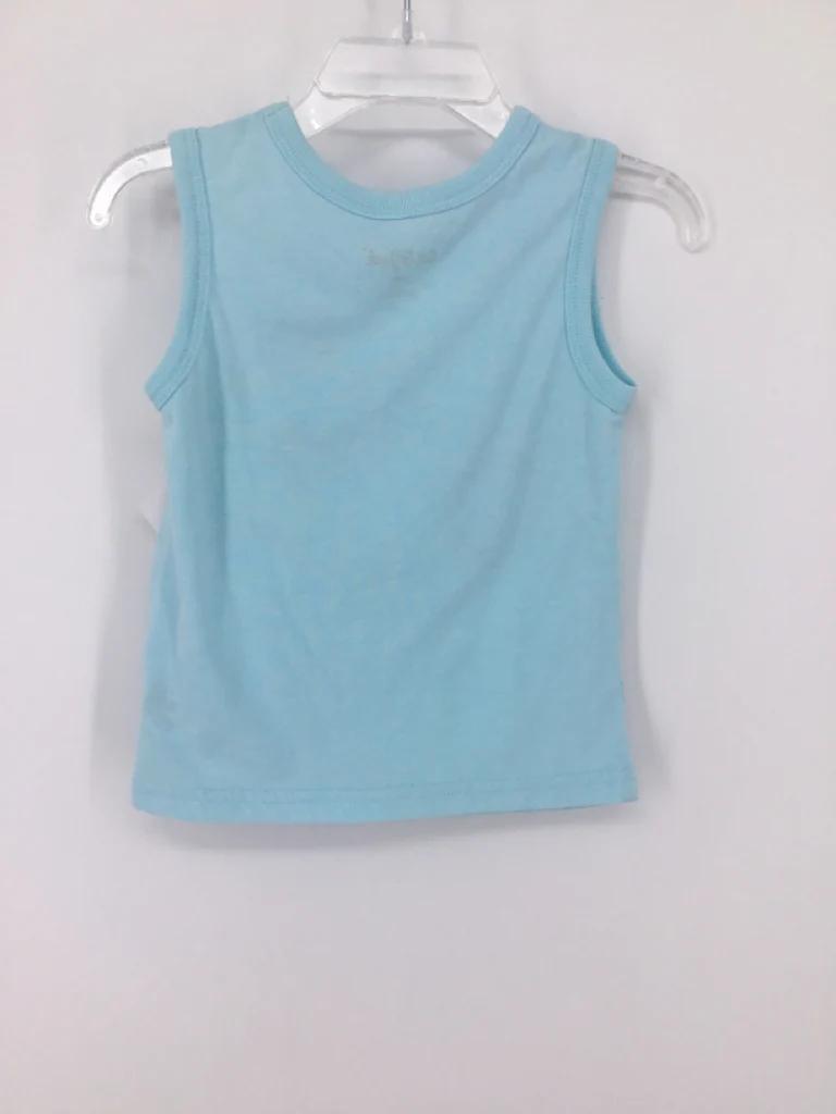Cat & Jack Child Size 18 Months Blue Stars & Stripes Tank Top - Image 2