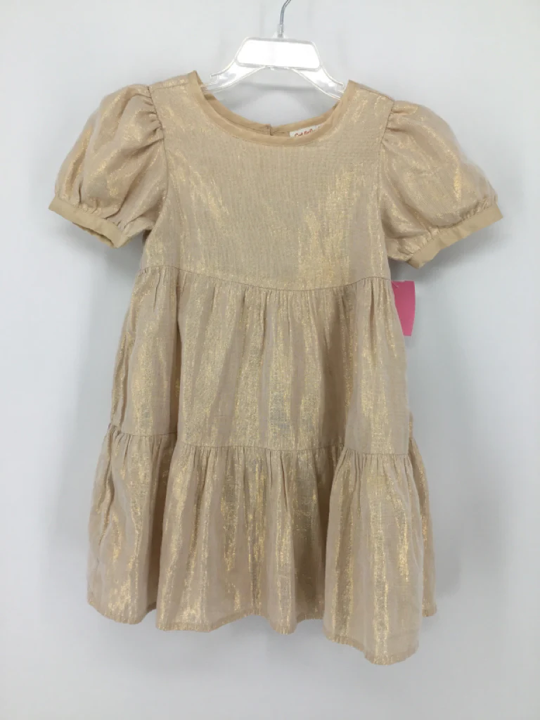 Cat & Jack Child Size 4 Gold Dress - girls