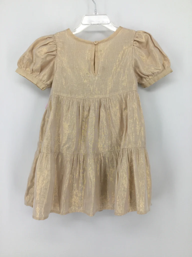 Cat & Jack Child Size 4 Gold Dress - girls - Image 2