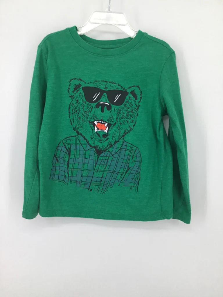 Cat & Jack Child Size 4 Green screen printed T-shirt - boys