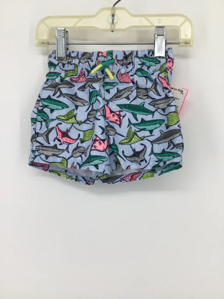 Cat & Jack Child Size 9 Months Blue Sharks Swimwear - boys