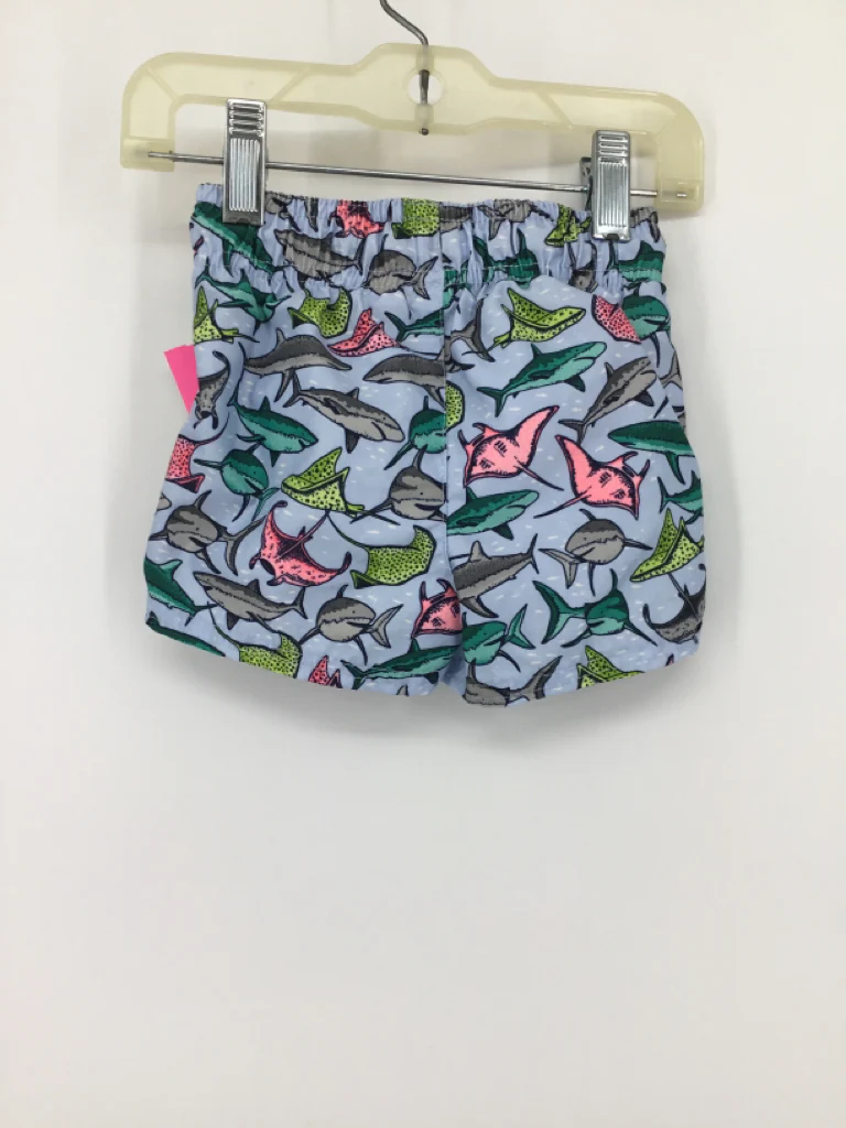 Cat & Jack Child Size 9 Months Blue Sharks Swimwear - boys - Image 2