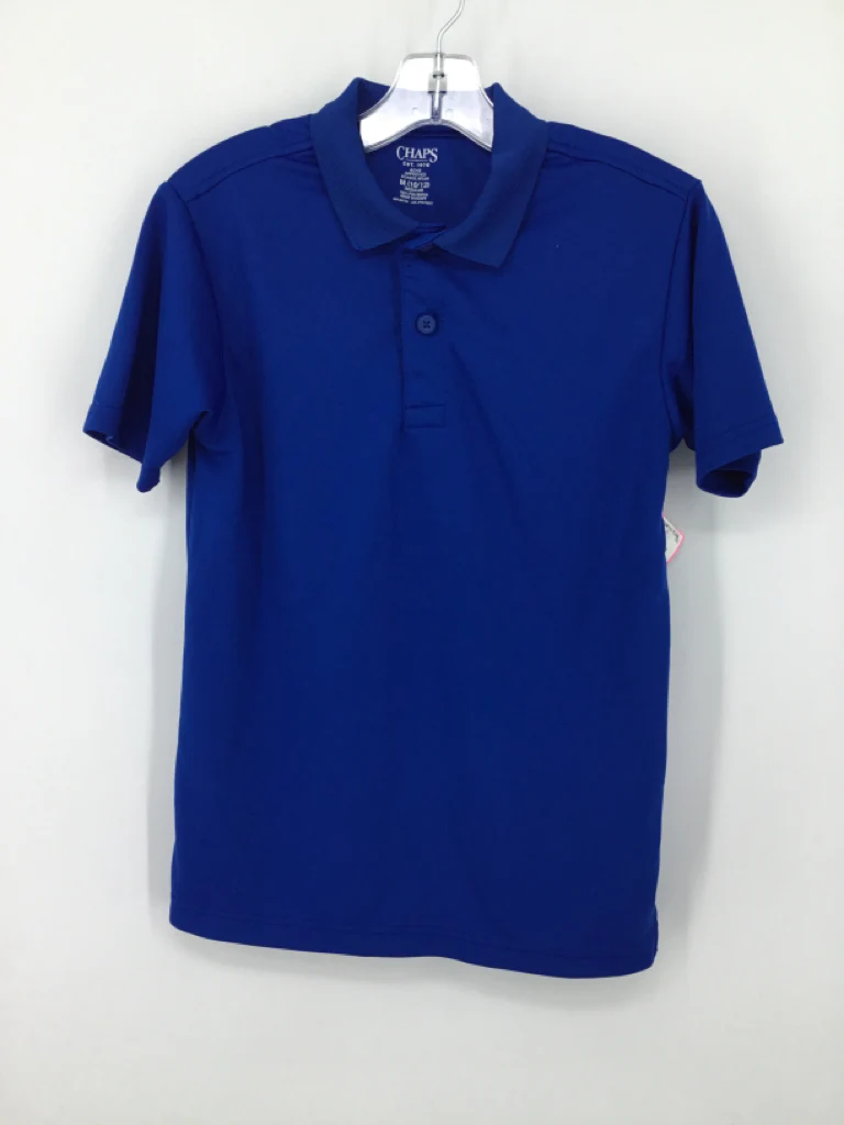 Chaps Child Size 10 Blue Solid Shirt - boys