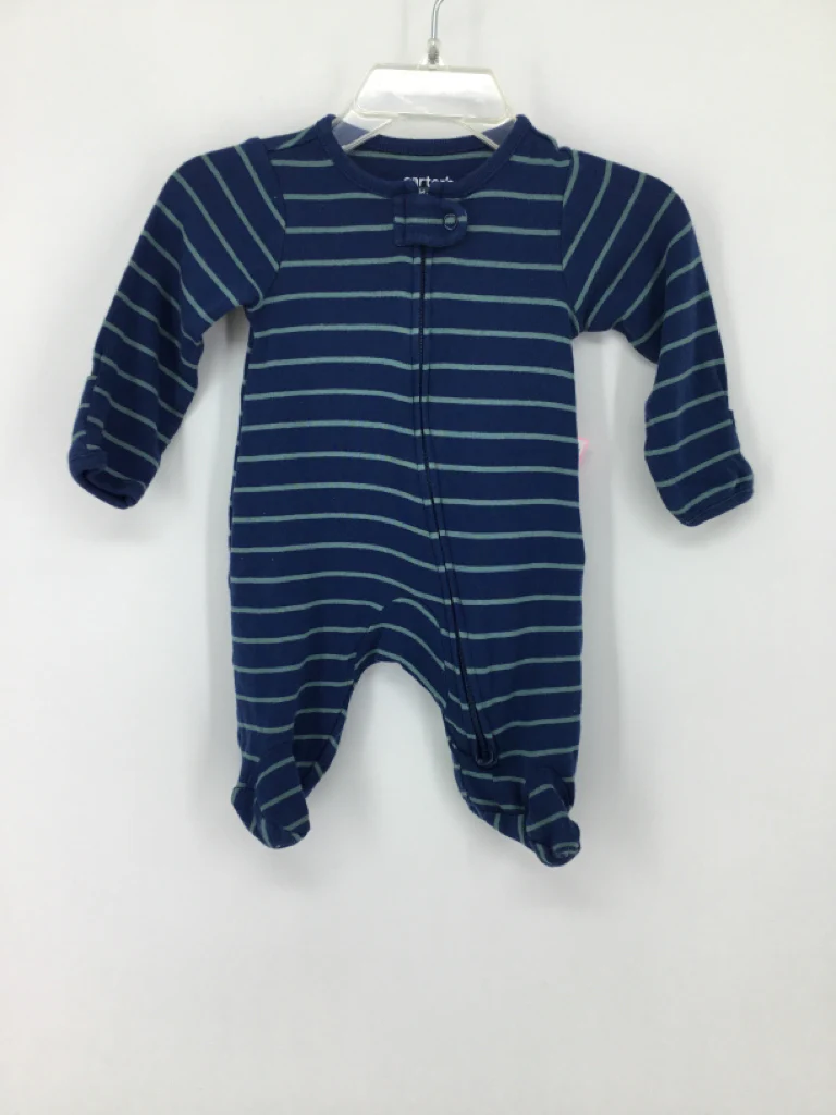 Child of Mine Child Size Newborn Blue Sleepers
