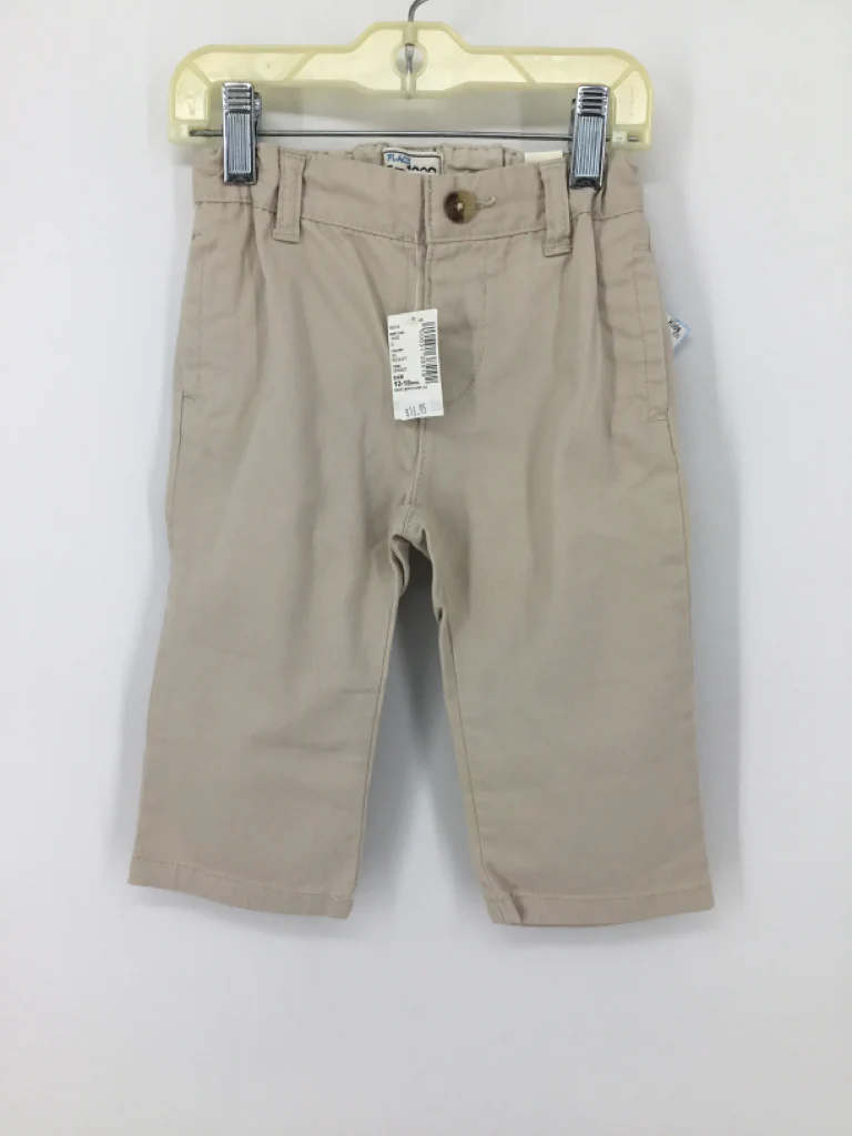 Childrens Place Child Size 12-18 Months Tan Solid Pants - boys