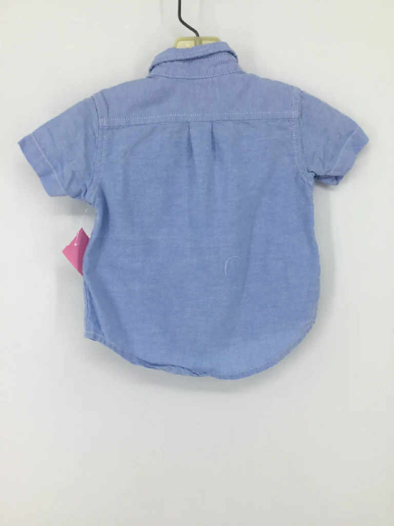 Childrens Place Child Size 6-9 Months Blue Solid Shirt - boys - Image 2