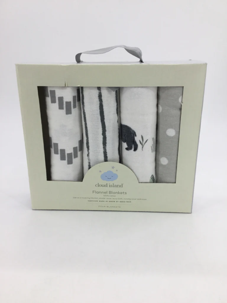 cloud island Flannet Blankets - 4 pcs