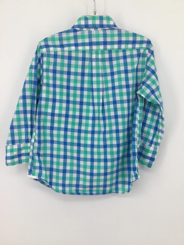 Crewcuts Child Size 3 Blue Gingham Shirt - boys - Image 2