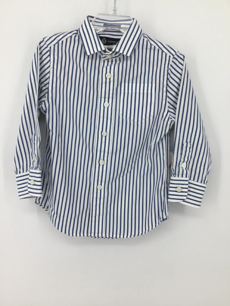 Crewcuts Child Size 3 Blue Stripe Shirt - boys