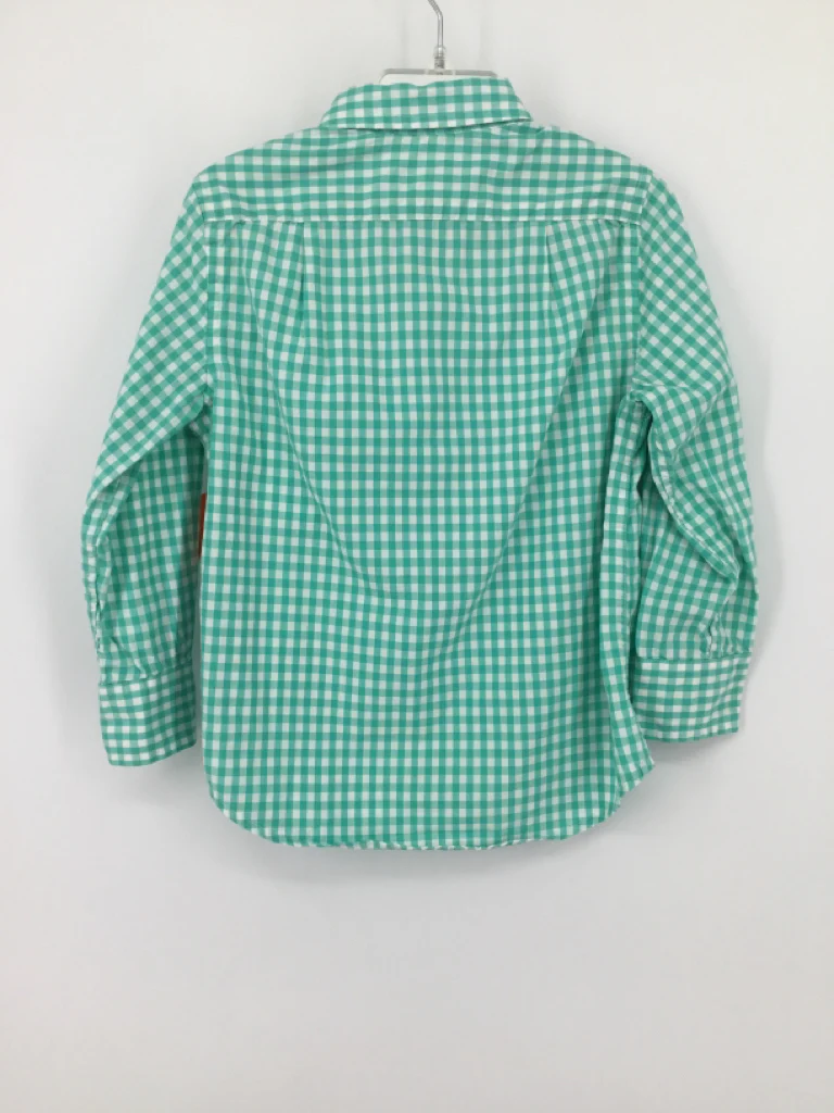 Crewcuts Child Size 3 Teal Gingham Shirt - boys - Image 2