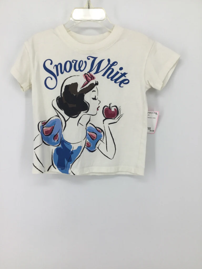 Disney Child Size 2 White T-shirt - girls