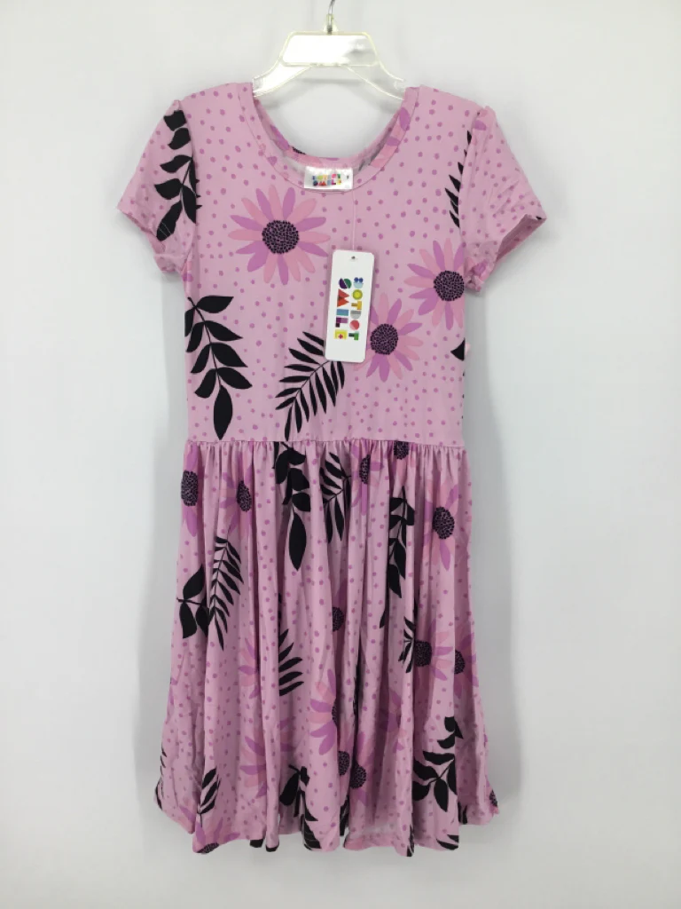 Dot Dot Smile Child Size 7 Purple Dress - girls
