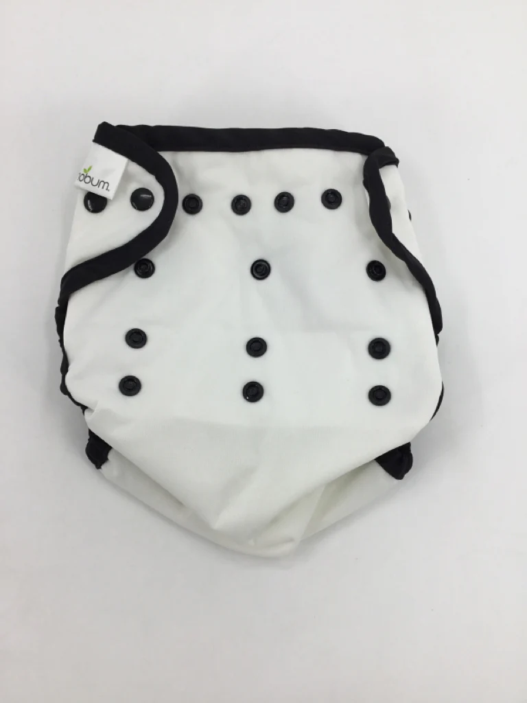 Econobum Child Size One Size White Solid Cover Cloth Diaper