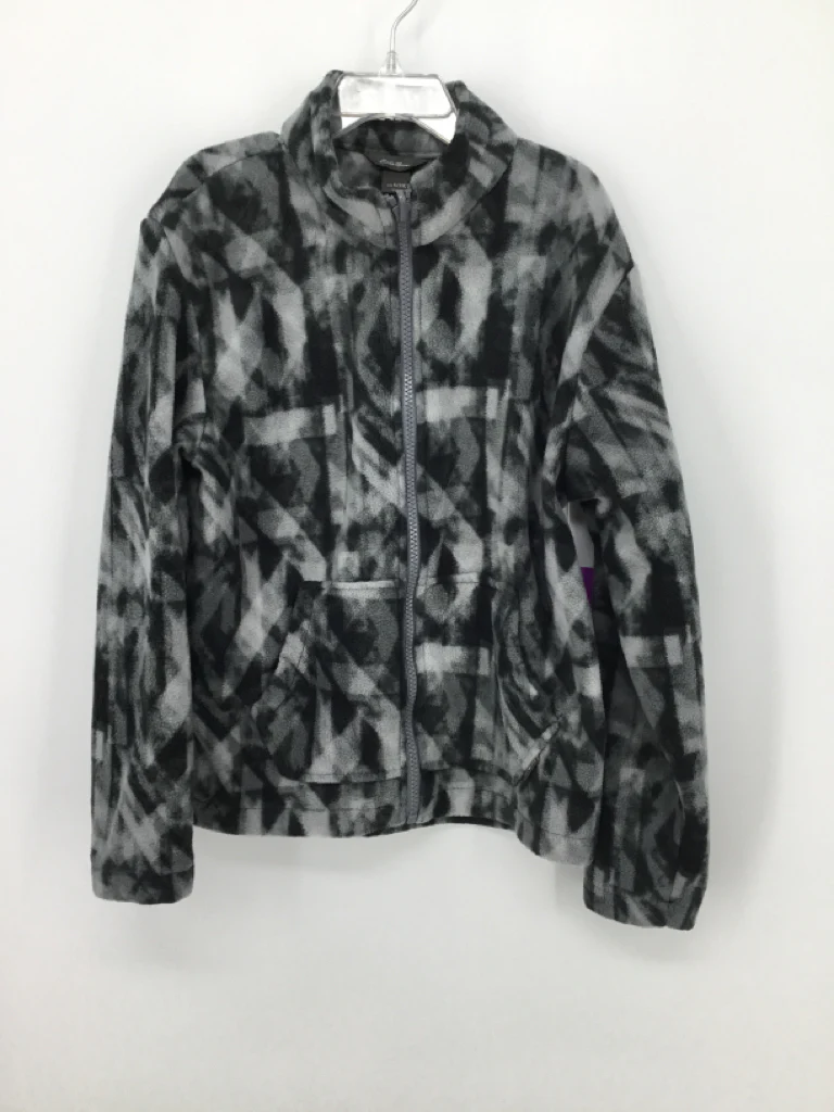 Eddie Bauer Child Size 7 Gray Print Jacket - boys