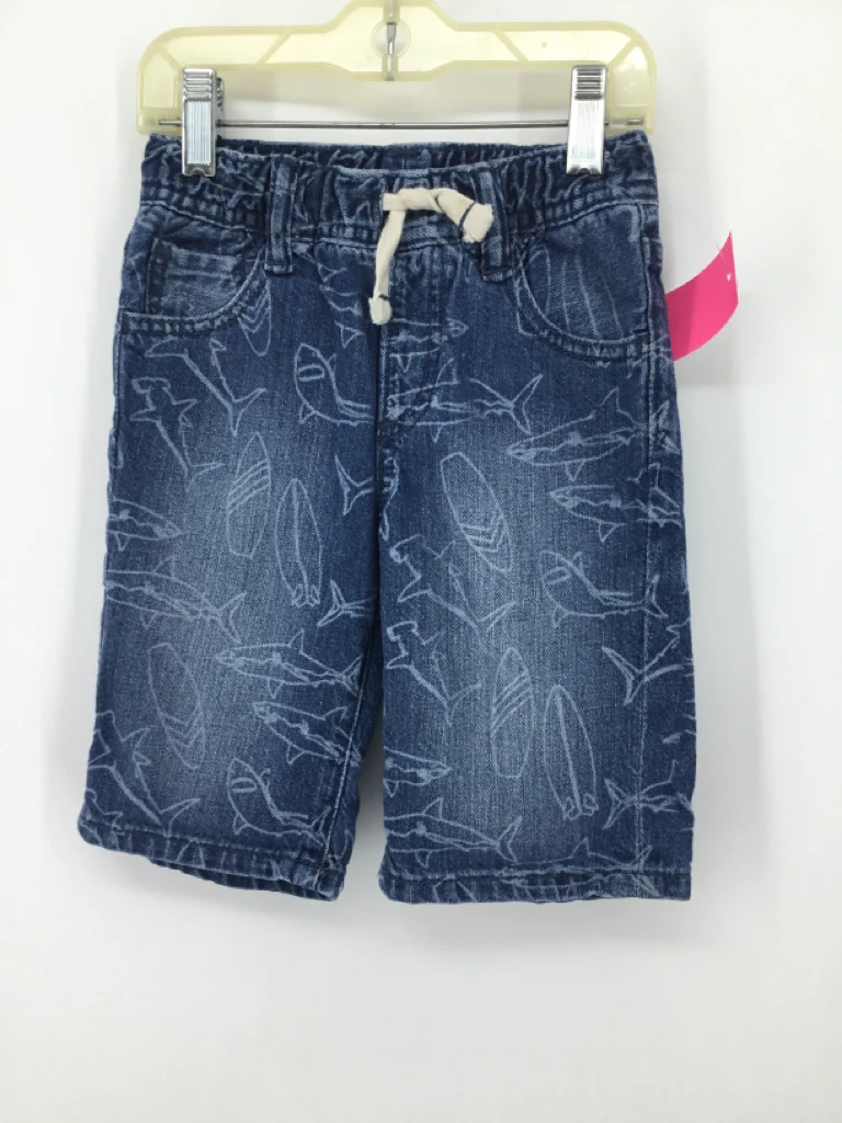 Gap Denim Child Size 5 Blue Sharks Shorts - boys
