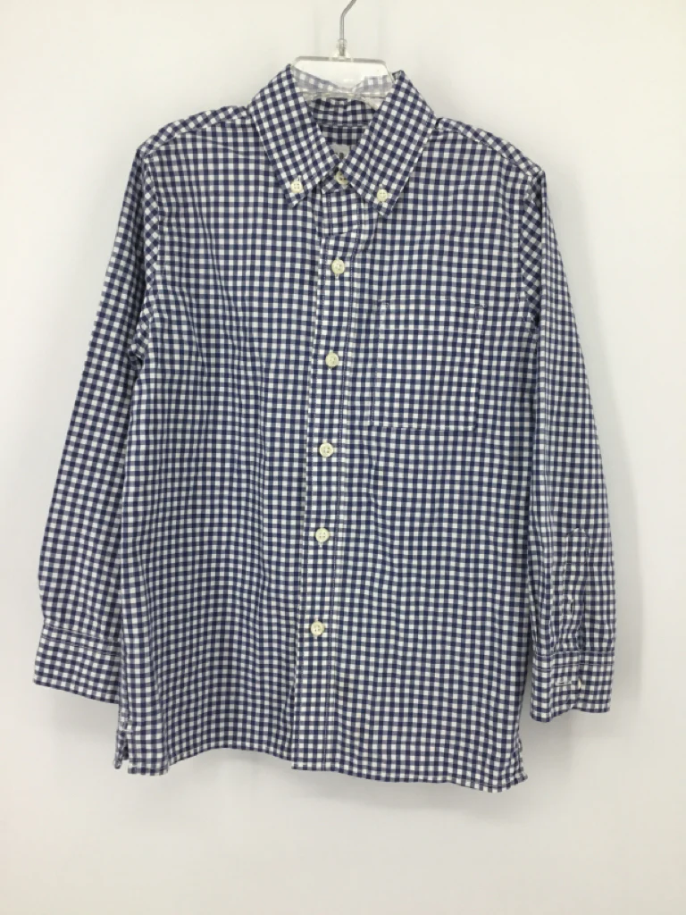 Gap Kids Child Size 6 Blue Checkered Shirt - boys