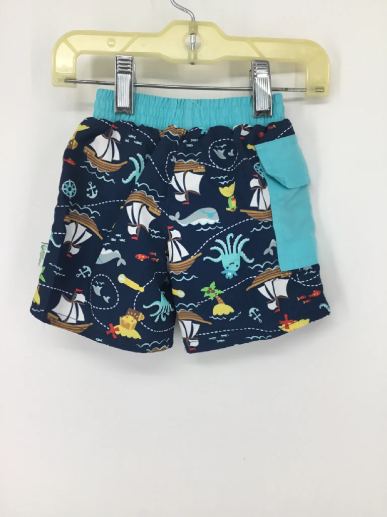 Green Sprouts Child Size 6 Months Blue Print Swimwear - boys - Image 2