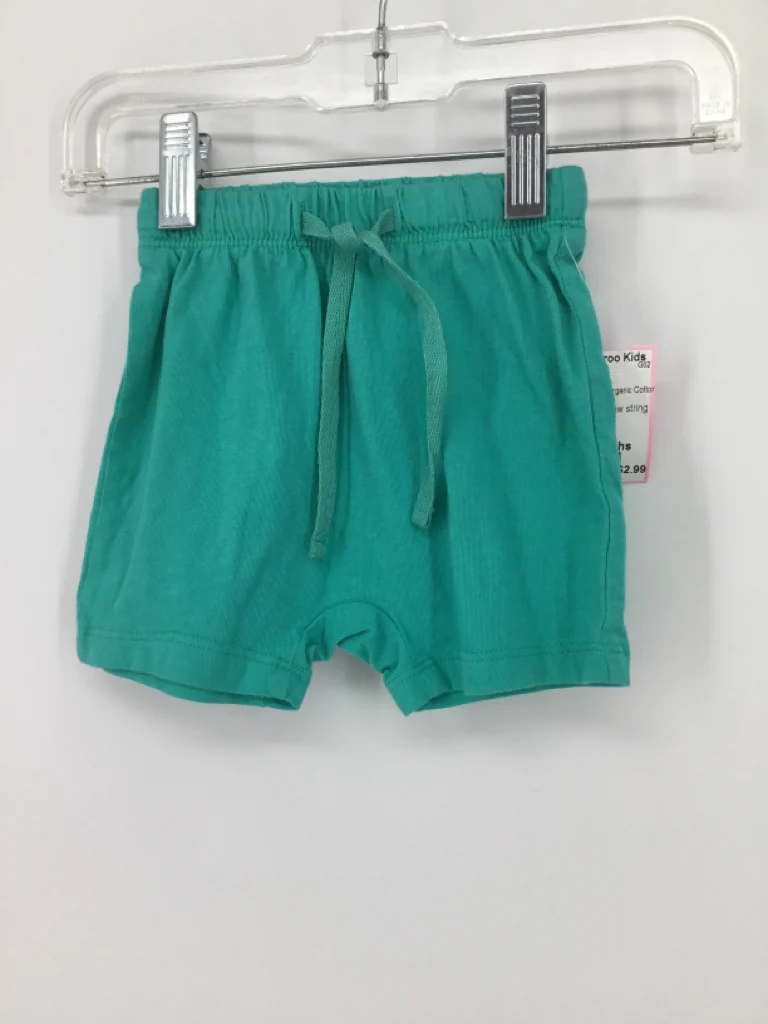 H & M Child Size 6 Months Green Solid Shorts - boys