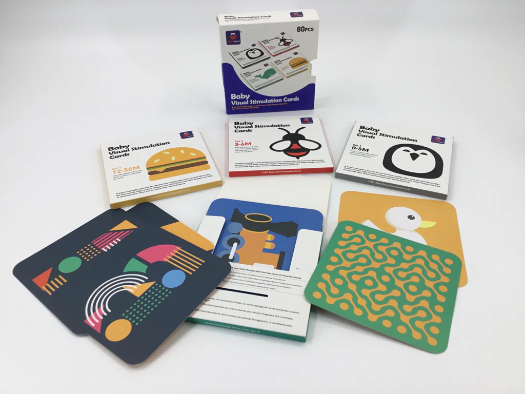 Hahaland Baby Visual Stimulation Cards - Set of 4 Age Ranges