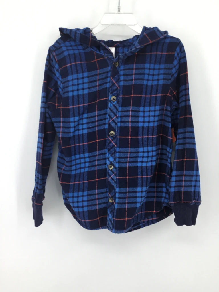 Hanna Andersson Child Size 5 Blue Plaid Shirt - boys